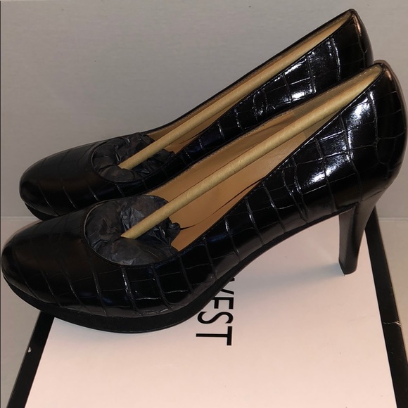 NWT Nine West Ashdown Black Heels, Size 8 - Picture 4 of 8